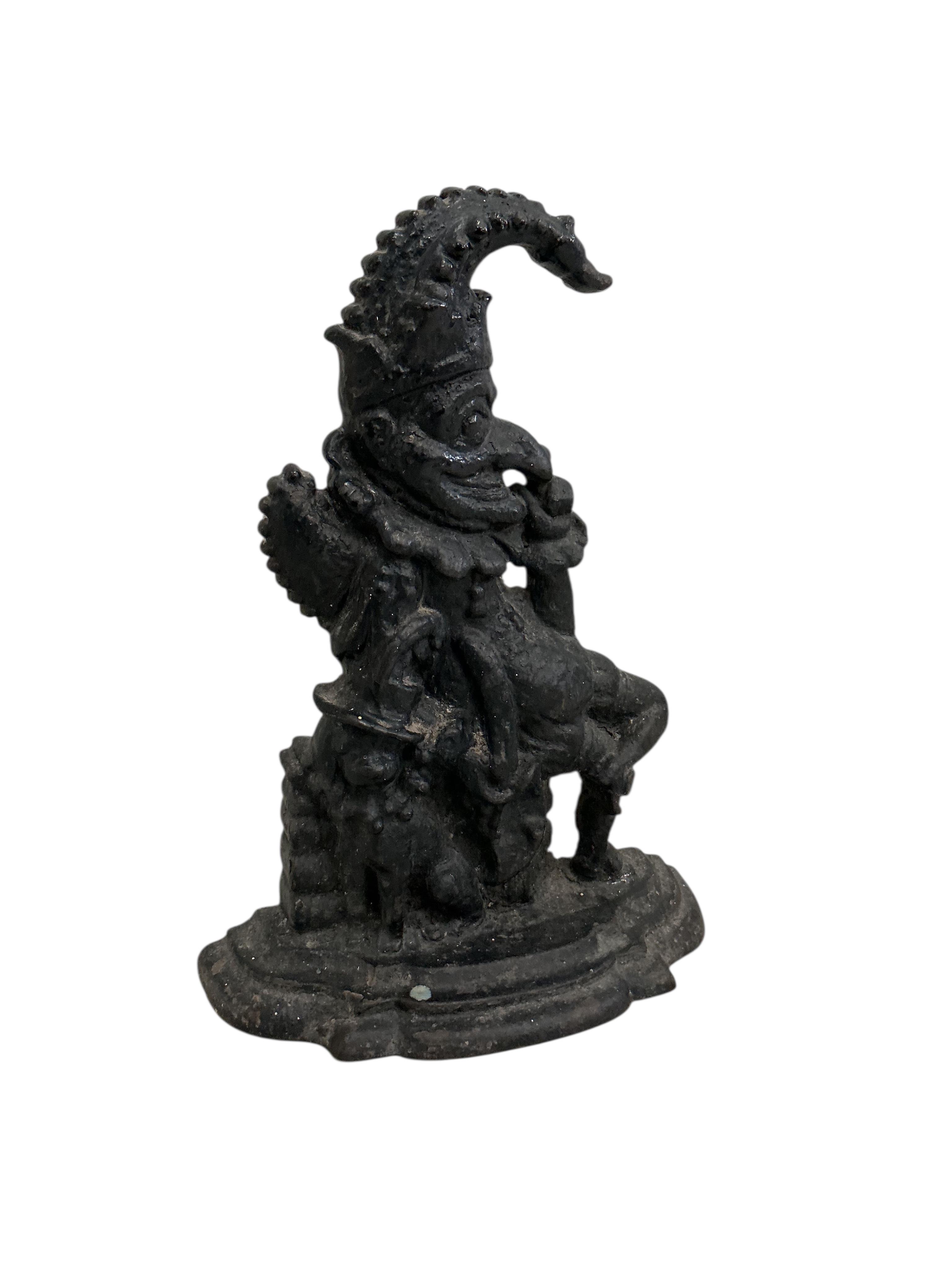 A Victorian cast iron 'Mr Punch' doorstop, height 32cm